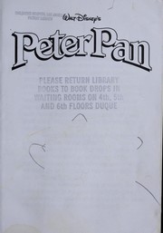 Cover of: Walt Disney's Peter Pan by adapted from the film by Todd Strasser.