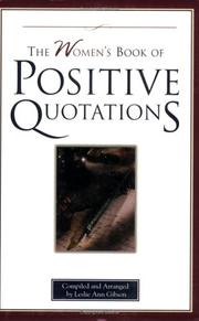 Cover of: The women's book of positive quotations