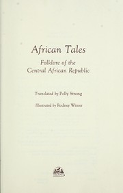 Cover of: African Tales: Folklore of the Central African Republic