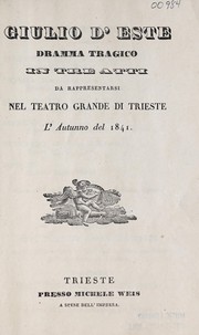 Giulio d'Este by Fabio Campana