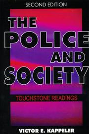 Cover of: The police and society: touchstone readings