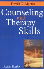 Cover of: Counseling and therapy skills