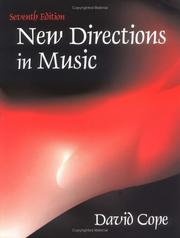 Cover of: New Directions in Music by David Cope