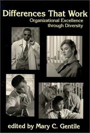 Cover of: Differences That Work: Organizational Excellence Through Diversity