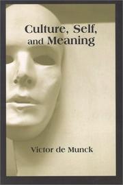 Cover of: Culture, Self, and Meaning