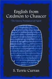 Cover of: English from Caedmon to Chaucer by Terrie Curran