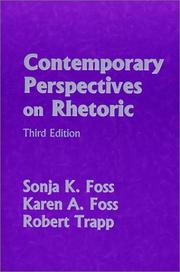 Cover of: Contemporary perspectives on rhetoric by Sonja K. Foss, Karen A. Foss, Robert Trapp.