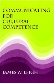Cover of: Communicating for Cultural Competence