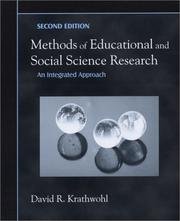 Cover of: Methods of Educational and Social Science Research by David R. Krathwohl, David R. Krathwohl