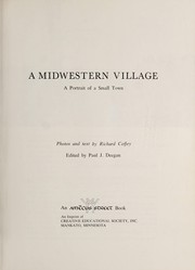 Cover of: A midwestern village | Richard Coffey