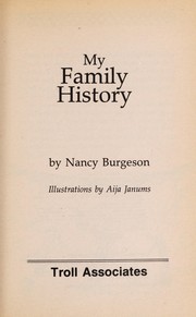 Cover of: My family history