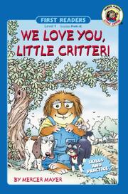 Cover of: We Love You, Little Critter! | Mercer Mayer