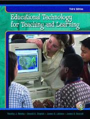 Cover of: Educational Technology for Teaching and Learning (3rd Edition) by Timothy J. Newby, Donald Stepich, James Lehman, James D. Russell