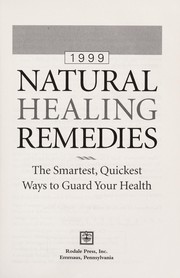 Cover of: Natural healing remedies | 