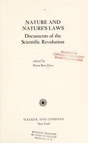 Cover of: Nature and nature