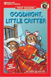 Cover of: Goodnight, Little Critter by Mercer Mayer