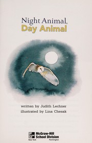 Cover of: Night animal, day animal