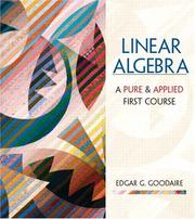 Cover of: Linear Algebra by Edgar G. Goodaire