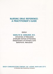 Cover of: Nursing drug reference by editor, Marilyn W. Edmunds.