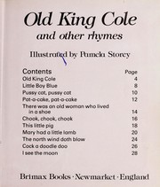 Cover of: Old King Cole and other rhymes by illustrated by Pamela Storey.