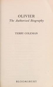 Book cover: Olivier | Terry Coleman