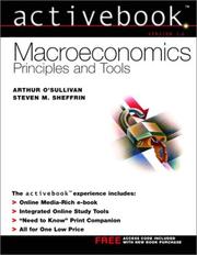Cover of: ActiveBook, Macroeconomics (3rd Edition) by Arthur O'Sullivan, Arthur O'Sullivan, Steven Sheffrin