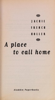 Cover of: A place to call home