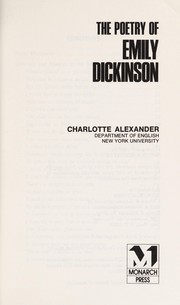 Cover of: The Poetry of Emily Dickinson | Charlotte Alexander