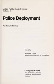 Cover of: Police deployment: new tools for planners