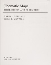 Cover of: Thematic Maps | David J. Cuff