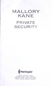 Cover of: Private security