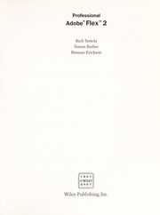 Cover of: Professional Adobe Flex 2 | Rich Tretola