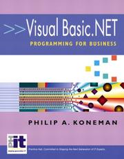 Cover of: Visual Basic.Net Programming for Business by Philip A. Koneman