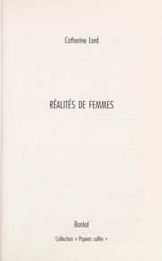 Cover of: Réalités de femmes