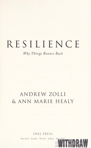 Cover of: Resilience | Andrew Zolli