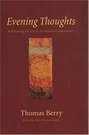 Cover of: Evening thoughts by Thomas Mary Berry
