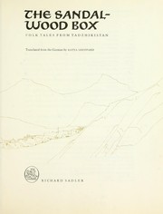 Cover of: The Sandalwood box: folk tales from Tadzhikistan by translated from the German by Katya Sheppard, illustrated by Hans Baltzer.