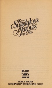 Cover of: The Scandalous Marquis