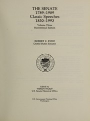 Cover of: The Senate, 1789-1989