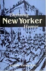 Cover of: Defining New Yorker humor by Judith Yaross Lee