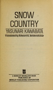 Cover of: Snow Country
