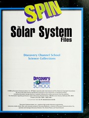 Cover of: The Solar System Files Spin (Discovery Channel School) | 