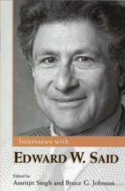 Cover of: Interviews With Edward W. Said (Conversations With Public Intellectuals Series) by Amritjit Singh, Edward W. Said