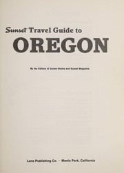 Cover of: Sunset travel guide to Oregon
