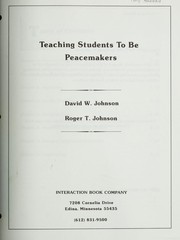 Cover of: Teaching Students to Be Peacemakers