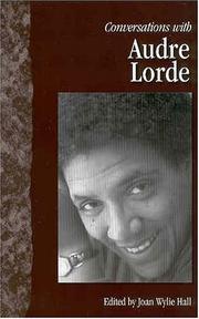 Cover of: Conversations with Audre Lorde by Audre Lorde