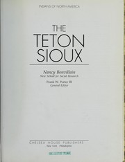Cover of: The Teton Sioux by Nancy Bonvillain