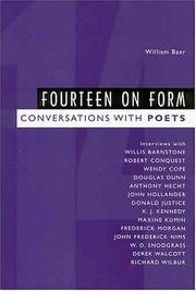 Cover of: Fourteen on form: conversations with poets