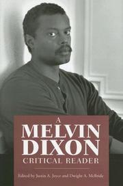 Cover of: A Melvin Dixon Critical Reader by Melvin Dixon