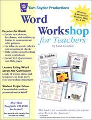 Cover of: Word Workshop for Teachers | Janet Caughlin